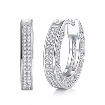 Серьги из серебра S925 Серьги из муассанита Украшения для ушей