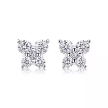 Серьги из серебра S925 Серьги из муассанита Украшения для ушей