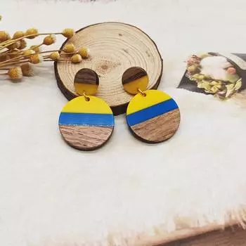 Серьги из смолы в стиле ретро в Гонконге для женщин