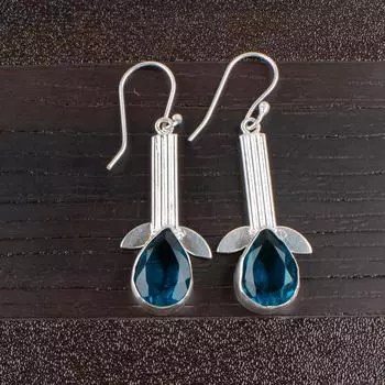 Серьги из стерлингового серебра 925 пробы с апатитом, красивые ювелирные украшения на День матери EE-36-12