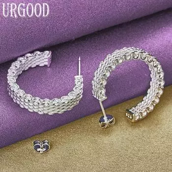 Серьги из стерлингового серебра 925 пробы, подарочные модные украшения