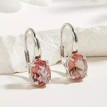 Серьги из стерлингового серебра 925 пробы с простой застежкой, меняющие цвет диаспора, изысканные украшения для женщин, хороший подарок на день рождения M белый