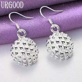 Серьги из стерлингового серебра 925 пробы с романтическими фейерверками, подарочные модные украшения 1.40*1.40cm