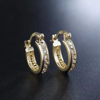 Серьги из стерлингового серебра 925 пробы с кристаллами, высокое качество, циркон, 18-каратное позолоченное модное ювелирное изделие, свадебный, рождественский подарок