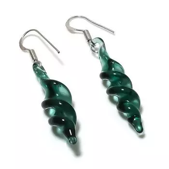 Серьги из стерлингового серебра 925 пробы с натуральным турмалином индиголитом 2,25 дюйма m4f00