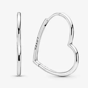 Серьги из стерлингового серебра 925 пробы, серебристые простые серьги «Любовь» ко Дню Святого Валентина для женщин, свадебный подарок, модные украшения