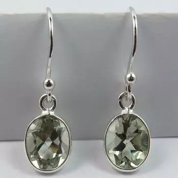 Серьги из стерлингового серебра 925 пробы, подвесные серьги с натуральным мистическим топазом