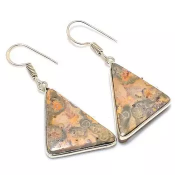 Серьги из стерлингового серебра 925 пробы с натуральным подсолнухом, 1,85 дюйма, L0M42