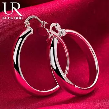 Серьги из стерлингового серебра 925 пробы с подвесками для пирсинга, модные свадебные украшения 35mm