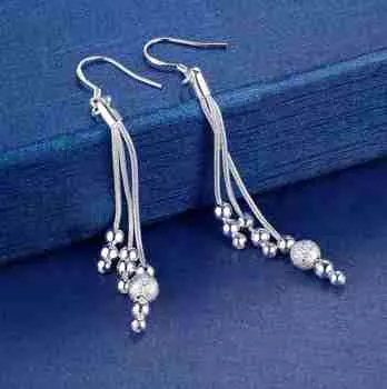 Серьги из стерлингового серебра 925 пробы для женщин, высококачественные изысканные ювелирные изделия для девушек-студенток, подарок в форме сердца