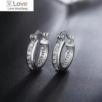 Серьги из стерлингового серебра 925 пробы с кристаллами циркония для женщин, классические модные рождественские подарки, ювелирные изделия для свадебной вечеринки красный