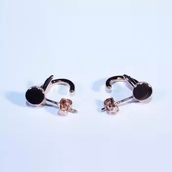 Серьги из стерлингового серебра 925 пробы с гальваническим покрытием из розового золота, серьги с покрытием из розового золота и циркония, изготовленные на заказ, изящные ювелирные изделия розового золота
