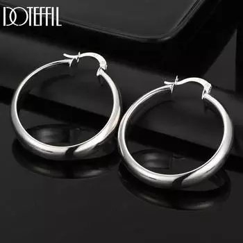 Серьги из стерлингового серебра 925 пробы с подвесками для пирсинга, модные свадебные украшения 35mm