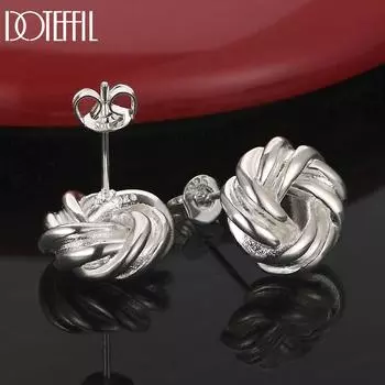 Серьги из стерлингового серебра 925 пробы, модные свадебные украшения 1.00*1.00cm