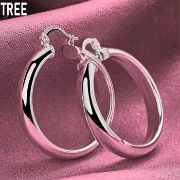 Серьги из стерлингового серебра 925 пробы с подвесками для пирсинга, модные свадебные украшения 35mm