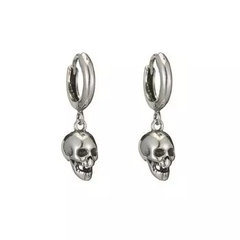 Серьги из стерлингового серебра 925 пробы, серьги с черепом, креативные, горячие, сексуальные украшения для женщин, подарок