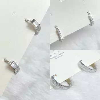 Серьги из стерлингового серебра S925 с бриллиантами: Высококачественный дизайн для женщин, нишевый холодный стиль th0015