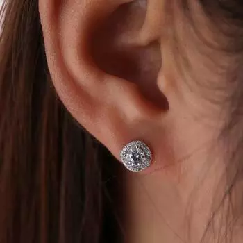 Серьги из сверкающего циркония для женщин, круглые, модные и универсальные, маленькие, ароматные, легкие, роскошные, нишевые серьги