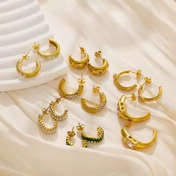 Серьги из титановой стали Advanced Sensing, новые серьги в французском стиле в стиле ретро