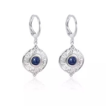 Серьги из титановой стали с полудрагоценными камнями в стиле французского ретро, высококачественные серьги из нержавеющей стали для женщин