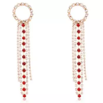 Серьги JMXD-Summer, преувеличенные серьги со стразами, уши, серьги с бахромой, бриллианты