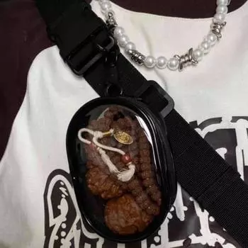 Серьги Ювелирные изделия Пылезащитный мешок Ожерелье Ювелирные изделия Хранение Мешочек Прозрачный мешок для ювелирных изделий Кукла white-rectangle