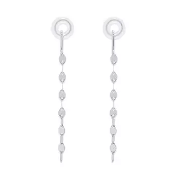 Серьги K10 Белое золото [ESTELLE] [Официальный] [WEB Limited] Женские 0261-3072-0039-0000