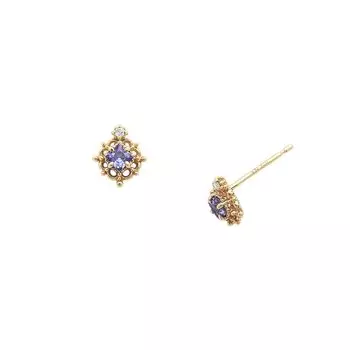 Серьги K5 танзанит 3023411204922999 [NOJESS], фиолетовый