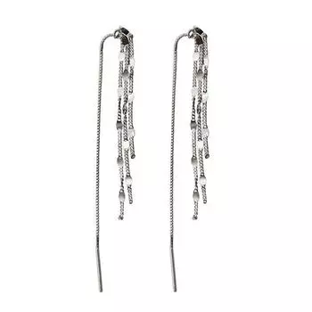 Серьги-кабели с кисточками, женские, длинные, корейские, версия высококачественных сережек, модные и супер фееричные, модный темперамент