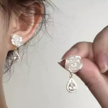 Серьги Камелия 2025: Элегантная, модная и сладкая роскошь для женщин Diamond Earrings