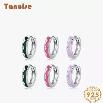 Серьги-капельки из стерлингового серебра 925 пробы Tancision для женщин, подарки на свадьбу красный