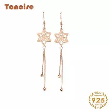 Серьги-капельки из стерлингового серебра 925 пробы Tancision для женщин, подарки на свадьбу серебряный