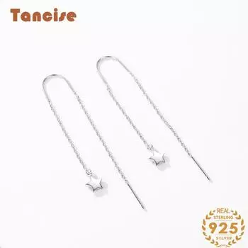 Серьги-капельки из стерлингового серебра 925 пробы Tancision для женщин, подарки на свадьбу серебряный