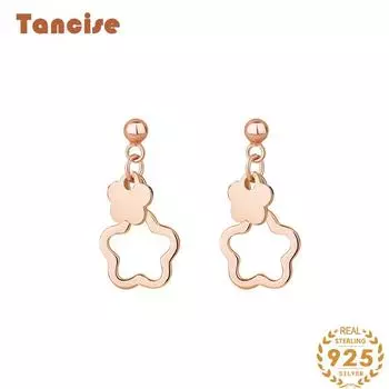 Серьги-капельки из стерлингового серебра 925 пробы Tancision для женщин, подарки на свадьбу серебряный