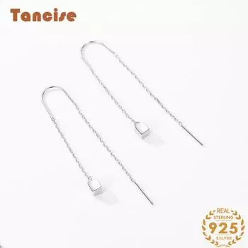 Серьги-капельки из стерлингового серебра 925 пробы Tancision для женщин, подарки на свадьбу серебряный