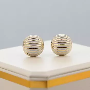 Серьги-капельки с резьбой из эмали и цветными каплями, модные серьги-гвоздики, серьги-гвоздики для женщин 14k