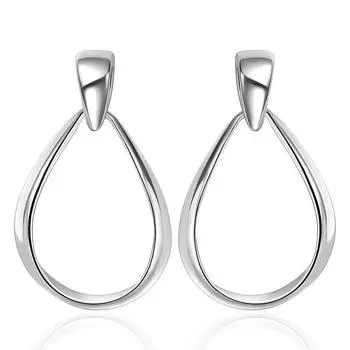 Серьги-капли из серебра 925 пробы с большими каплями воды для женщин, модные ювелирные подарки