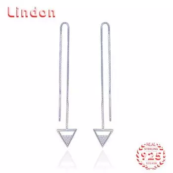 Серьги-капли из стерлингового серебра 925 пробы Lindon, серьги-капли для женщин, подарки на свадьбу серебряный