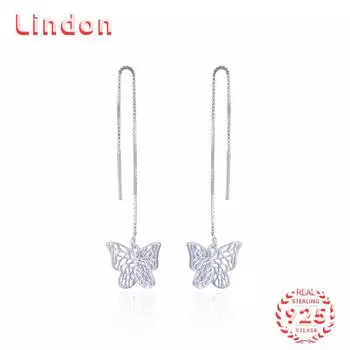 Серьги-капли из стерлингового серебра 925 пробы Lindon, серьги-капли для женщин, подарки на свадьбу серебряный