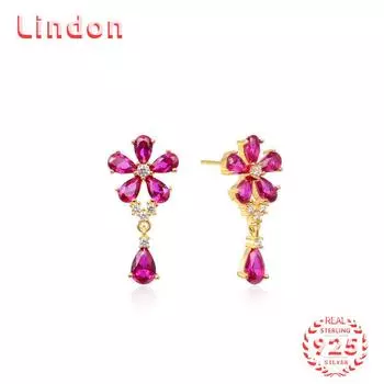 Серьги-капли из стерлингового серебра 925 пробы Lindon, серьги-капли для женщин, подарки на свадьбу