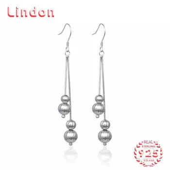 Серьги-капли из стерлингового серебра 925 пробы Lindon, серьги-капли для женщин, подарки на свадьбу серебряный