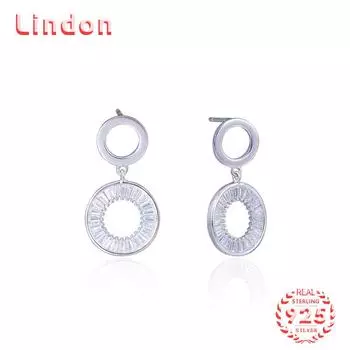 Серьги-капли из стерлингового серебра 925 пробы Lindon, серьги-капли для женщин, подарки на свадьбу серебряный
