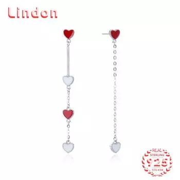 Серьги-капли из стерлингового серебра 925 пробы Lindon, серьги-капли для женщин, подарки на свадьбу серебряный