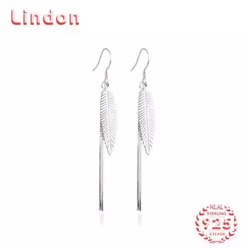 Серьги-капли из стерлингового серебра 925 пробы Lindon, серьги-капли для женщин, подарки на свадьбу серебряный