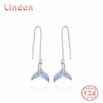 Серьги-капли из стерлингового серебра 925 пробы Lindon, серьги-капли для женщин, подарки на свадьбу