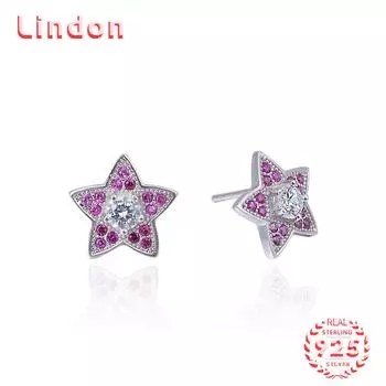 Серьги-капли из стерлингового серебра 925 пробы Lindon, серьги-капли для женщин, подарки на свадьбу синий