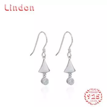 Серьги-капли из стерлингового серебра 925 пробы Lindon, серьги-капли для женщин, подарки на свадьбу серебряный