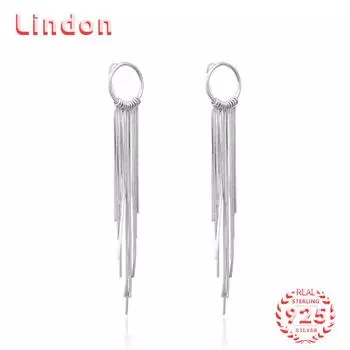 Серьги-капли из стерлингового серебра 925 пробы Lindon, серьги-капли для женщин, подарки на свадьбу серебряный