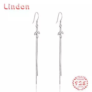 Серьги-капли из стерлингового серебра 925 пробы Lindon, серьги-капли для женщин, подарки на свадьбу серебряный