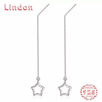 Серьги-капли из стерлингового серебра 925 пробы Lindon, серьги-капли для женщин, подарки на свадьбу серебряный